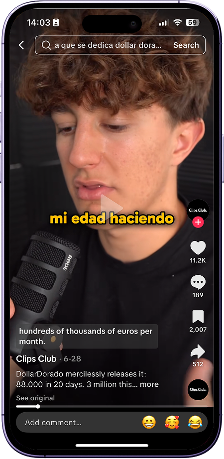 Clipea en tiktok